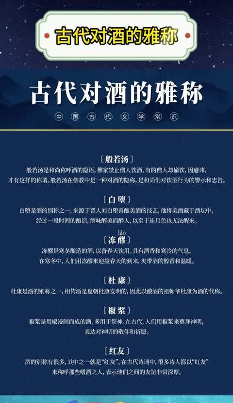 葡萄酒的别称与雅称大揭秘