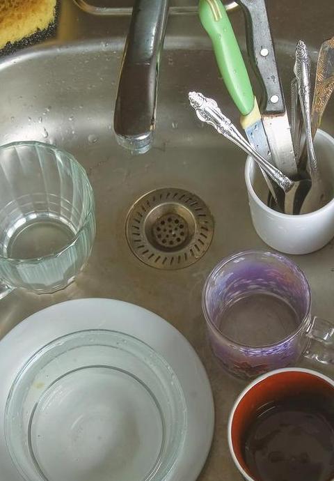 清洗餐具五步