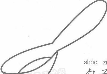 勺子简笔画教程及宝宝少喝牛奶原因解析